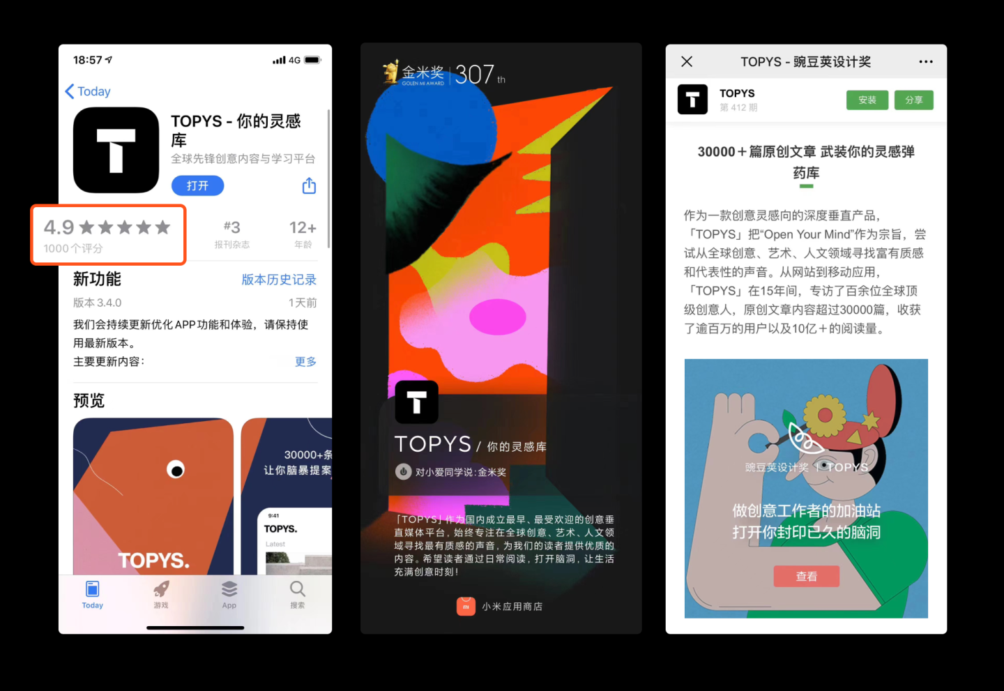 TOPYS 产品创意获多平台认可
